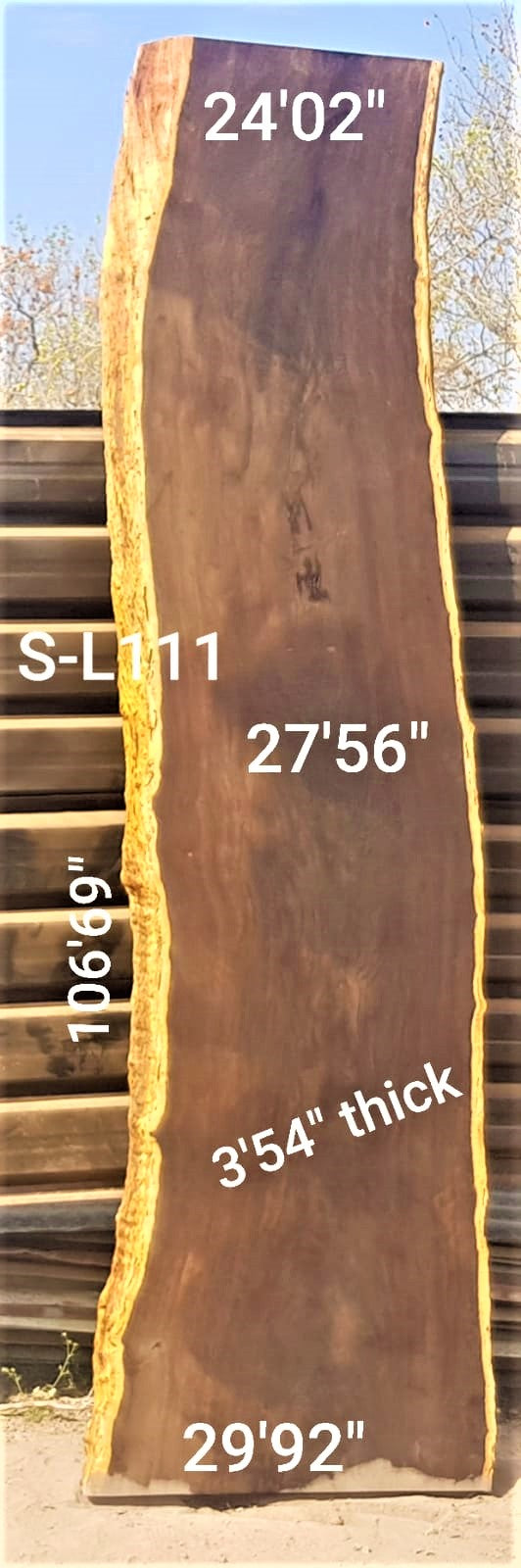 Leadwood Slab (106.69" x 29.92" x 3.54")