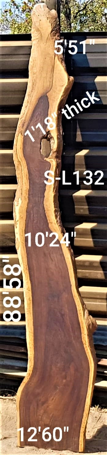 Leadwood Slab (88.58" 12.60" x 1.18")