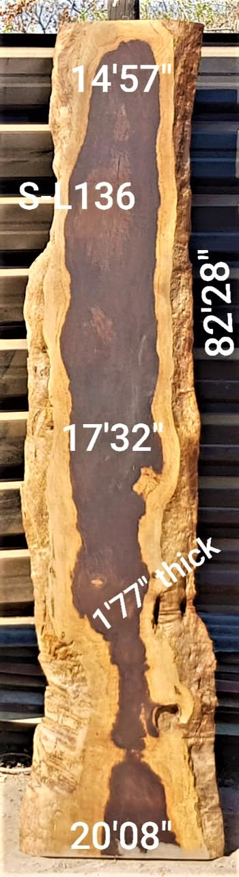 Leadwood Slab (82.28" x 20.08" x 1.77")