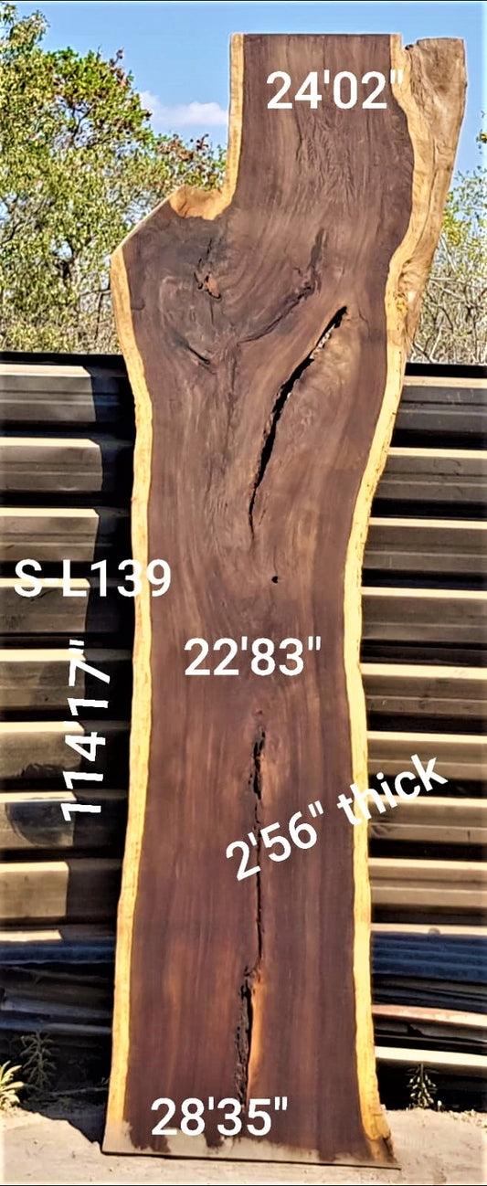 Leadwood Slab (114.17" x 28.35" x 2.56")