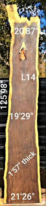 Leadwood Slab (125.98" x 21.26" x 1.57")