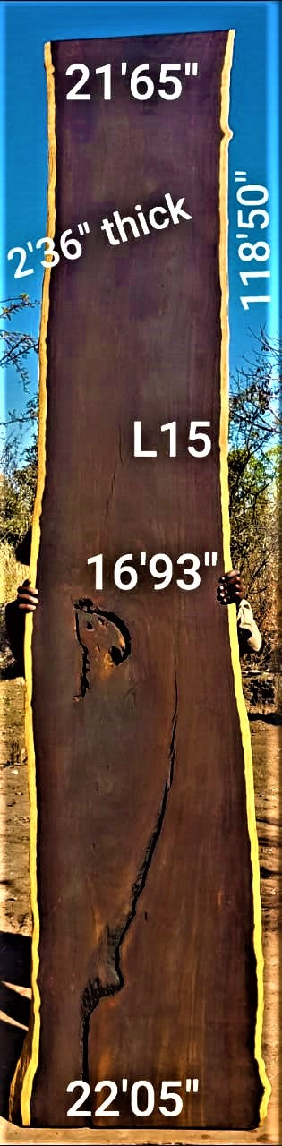 Leadwood Slab (118.50" x 22.05" x 2.36")