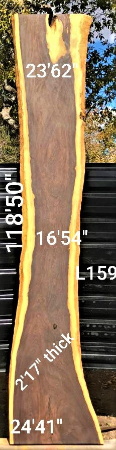Leadwood Slab (118.50" x 24.41" x 2.17")
