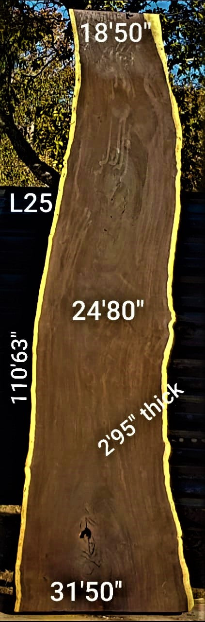 Leadwood Slab (110.63" x 31.50" x 2.95")