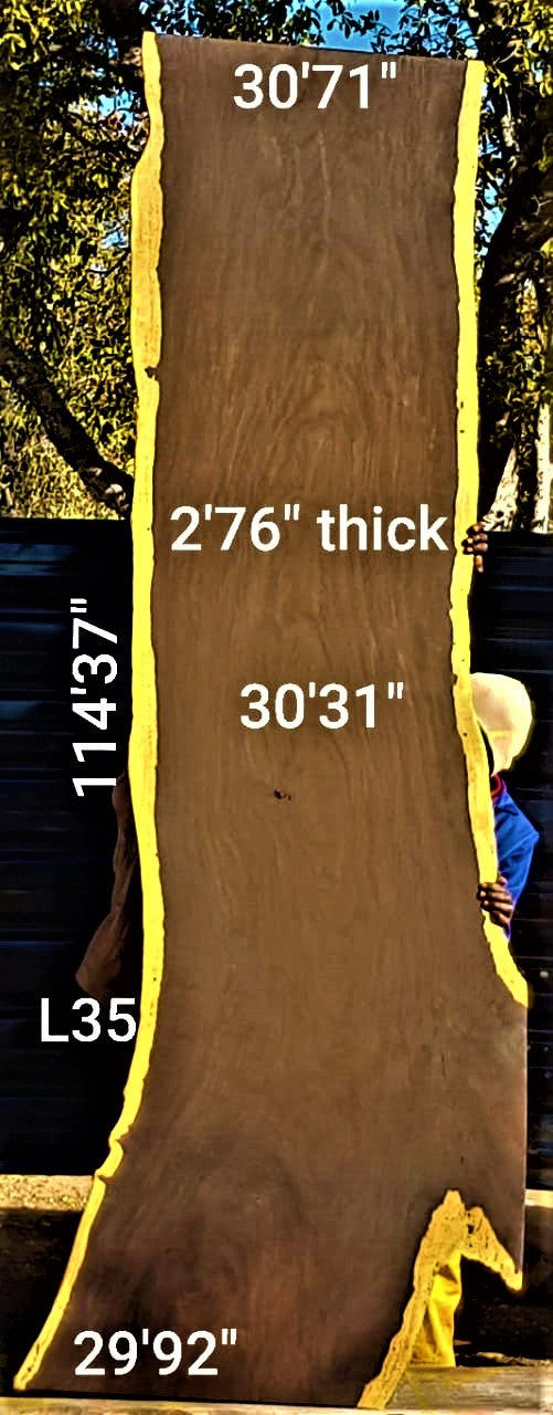 Leadwood Slab (114.37" x 30.71 x 2.76")