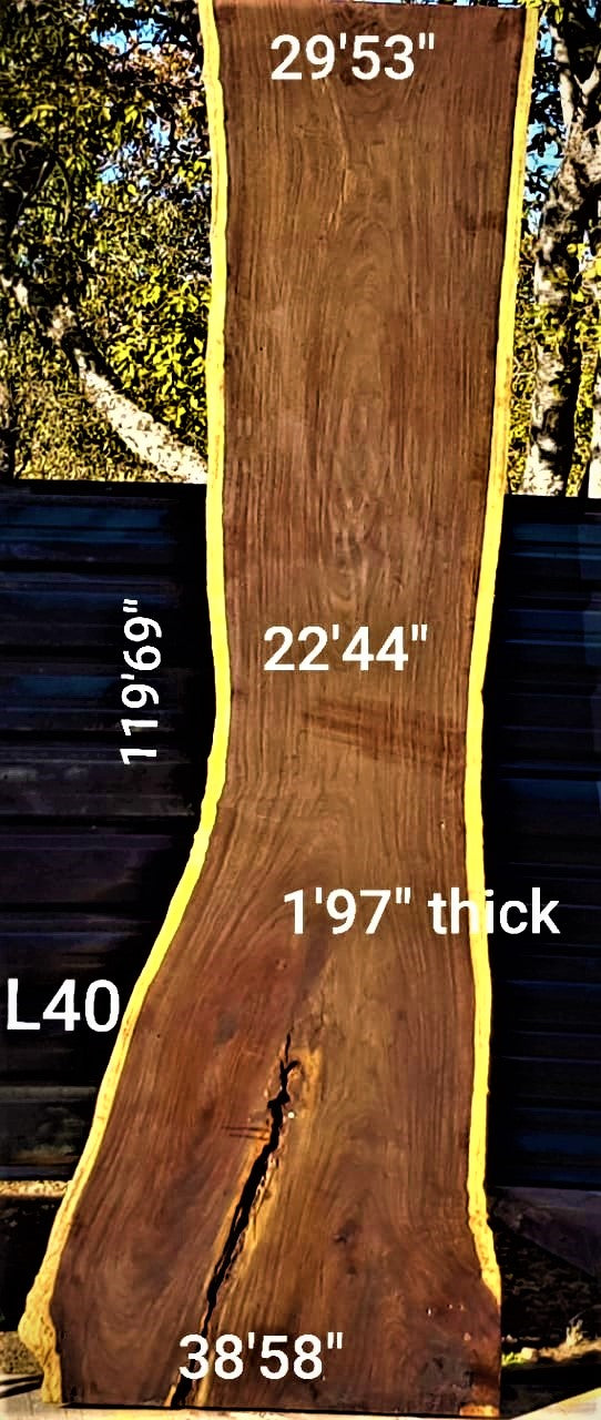 Leadwood Slab (119.69" x 38.58" x 1.97")