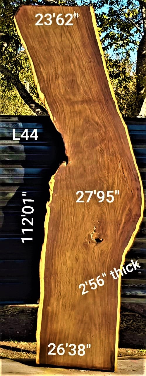 Leadwood Slab (112.01" x 26.38" x 2.56")