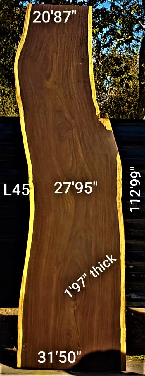 Leadwood Slab (112.99" x 31.50" x 1.97")