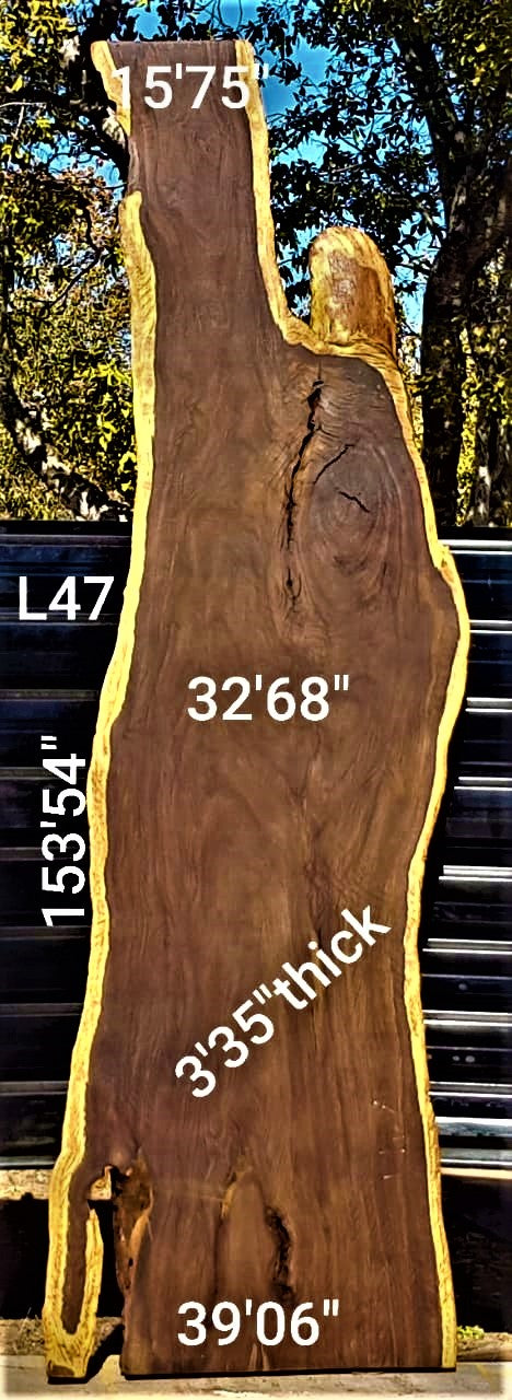 Leadwood Slab (153.54" x 39.06" x 3.35")