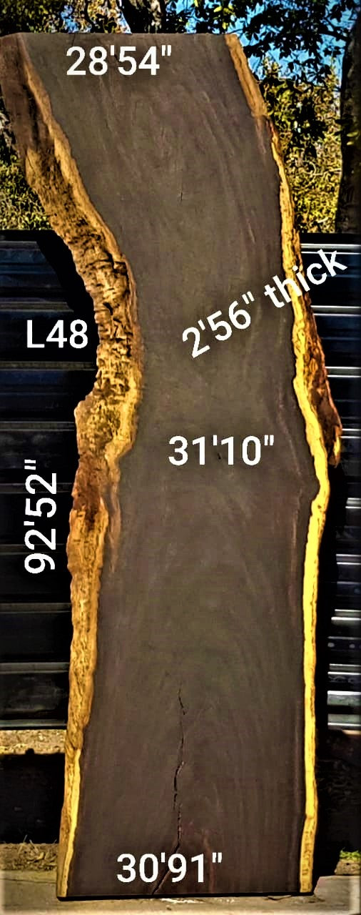 Leadwood Slab (92.52" x 30.91" x 2.56")