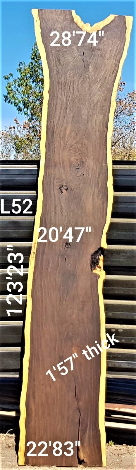 Leadwood Slab (123.23" x 28.74" x 1.57")