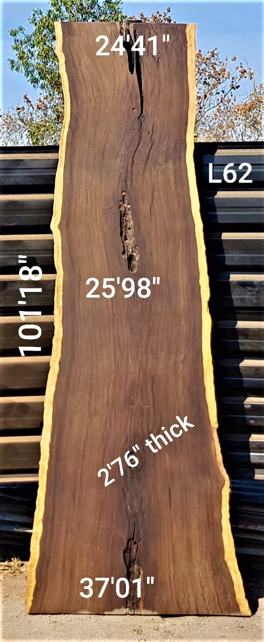 Leadwood Slab (101.18" x 37.01" x 2.76")