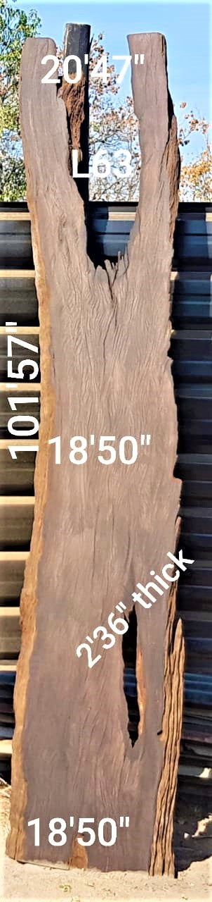 Leadwood Slab (101.57" x 20.47" x 2.36")