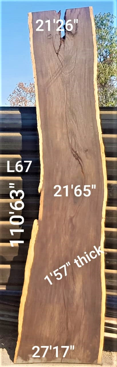 Leadwood Slab (110.63" x 27.17" x 1.57")