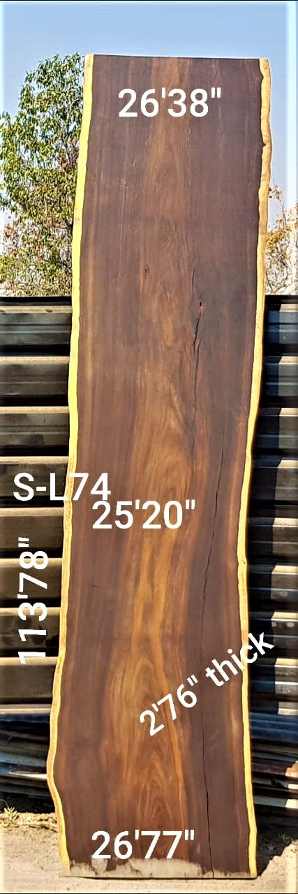 Leadwood Slab (113.78" x 26.77" x 2.76")