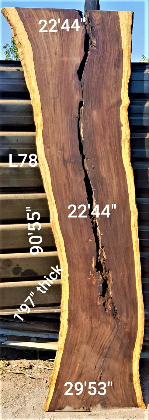 Leadwood Slab (90.55" x 29.53" x 1.97")