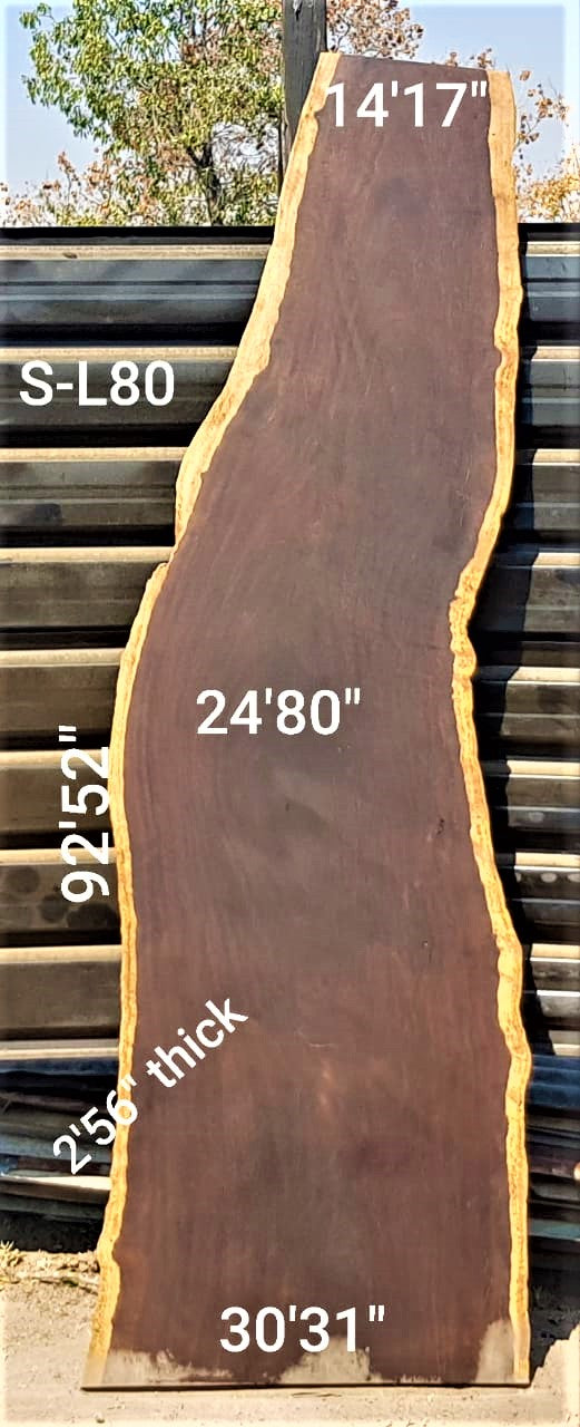 Leadwood Slab (92.52" x 30.31" x 2.56")